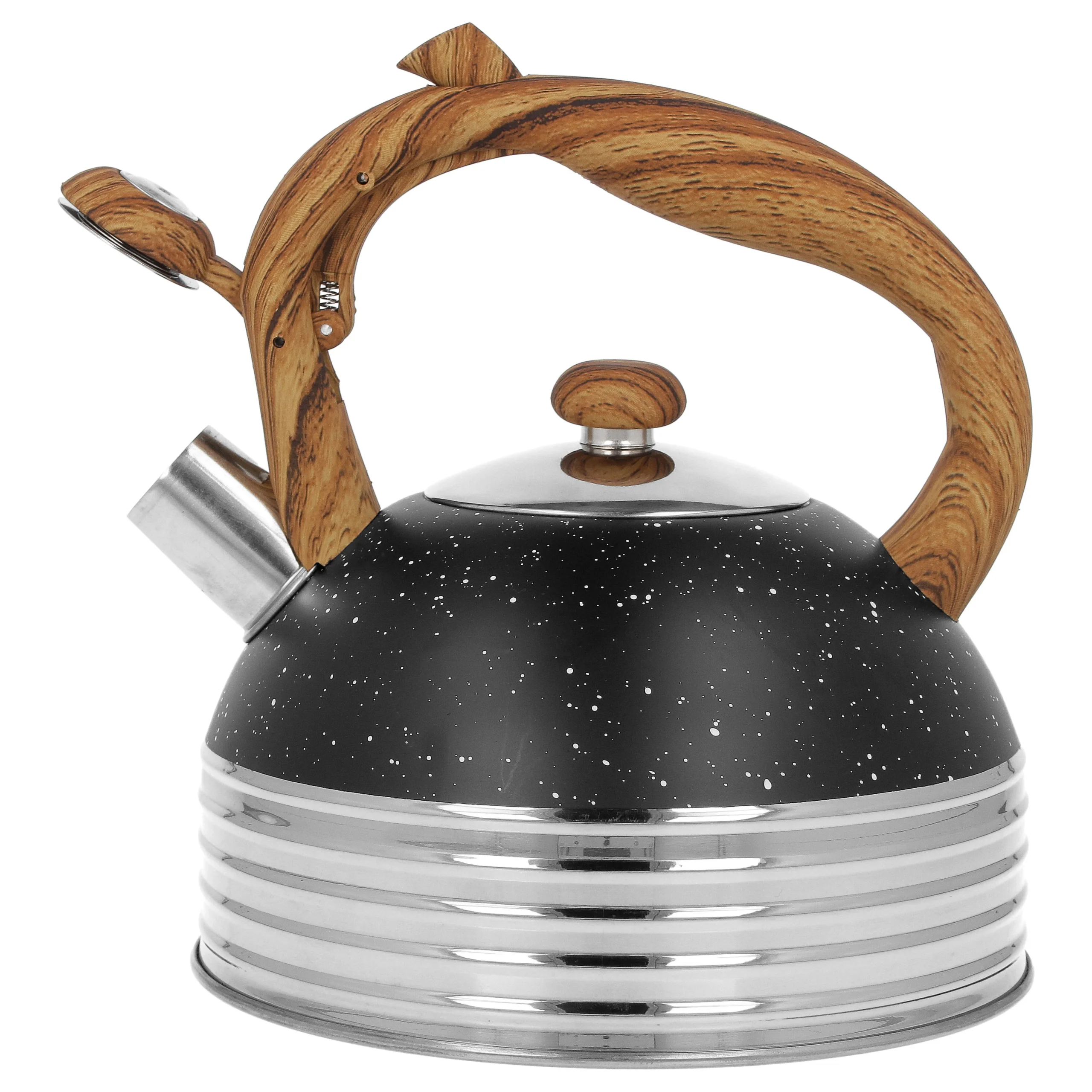 Czajnik stalowy 2,5 L - Tradycyjny z gwizdkiem - obrazek 3